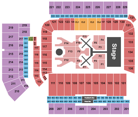 Bobby Dodd Stadium Chris Brown Seating Chart